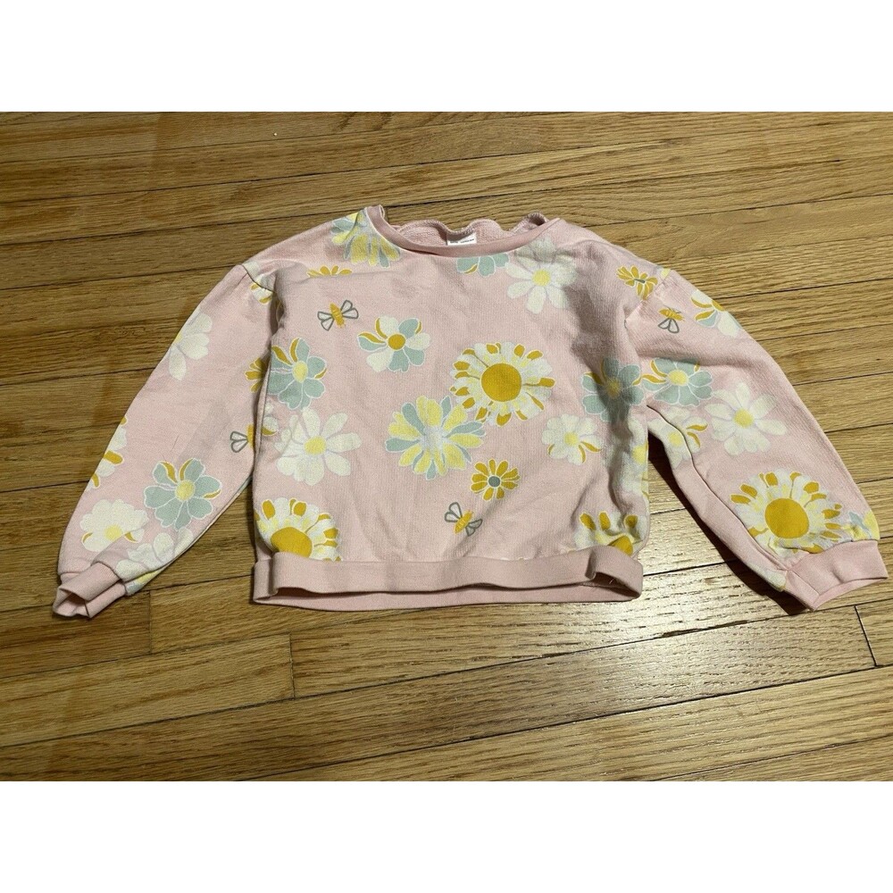 Carter’s Girl 2T Pink Floral Long Sleeve Sweater